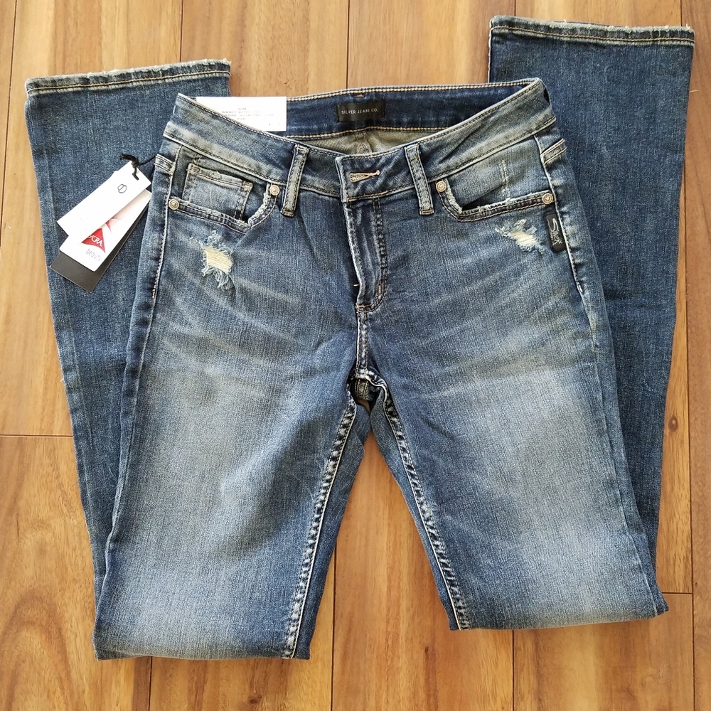 NEW Silver Jeans Elyse Slim Bootcut W27xL35